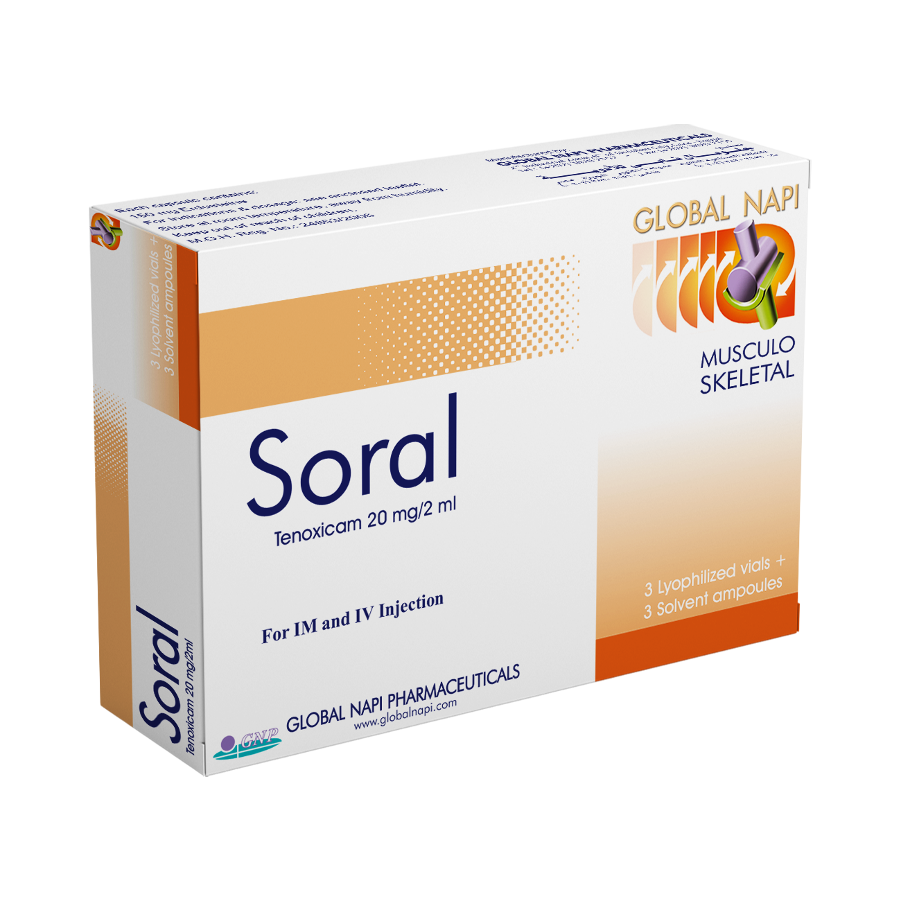 SORAL 20 MG 3 AMPOULES