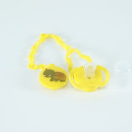 BUBBLES BEVELED SOOTHER WITH CHAIN