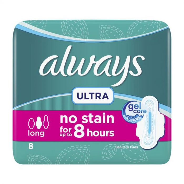 ALWAYS ULTRA NO STAIN LONG 8 PCS