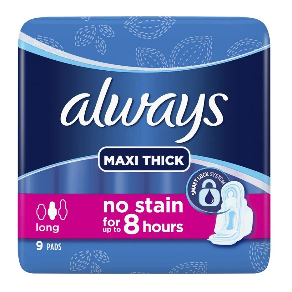 ALWAYS MAXI THICK LONG 8-9 PADS