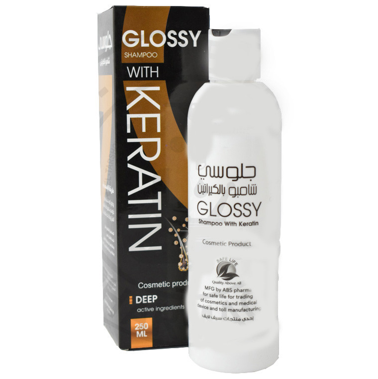 GLOSSY SHAMPOO WITH KERATIN 250ML