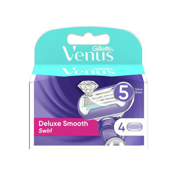 GILLETTE VENUS 5 DELUXE SMOOTH SWIRL 4 PCS