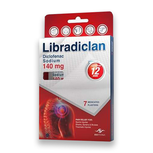 LIBRADICLAN 140 MG 7 PLASTERS