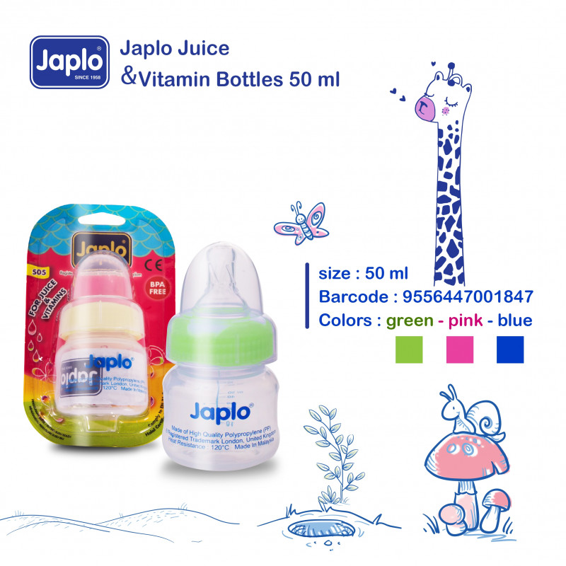 JAPLO FEEDING BOTTLE JUICE & VITAMIN 50 ML