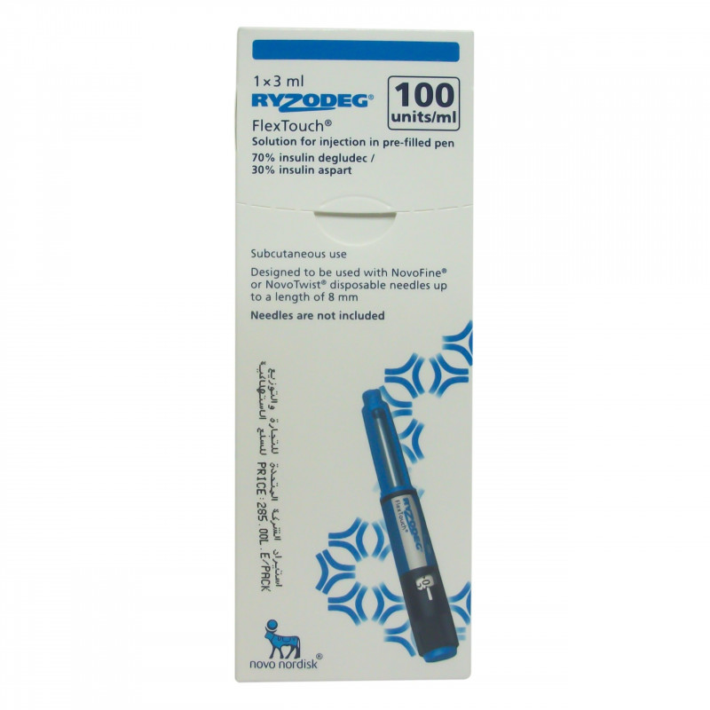 RYZODEG 100U/ML 1PEN 3ML