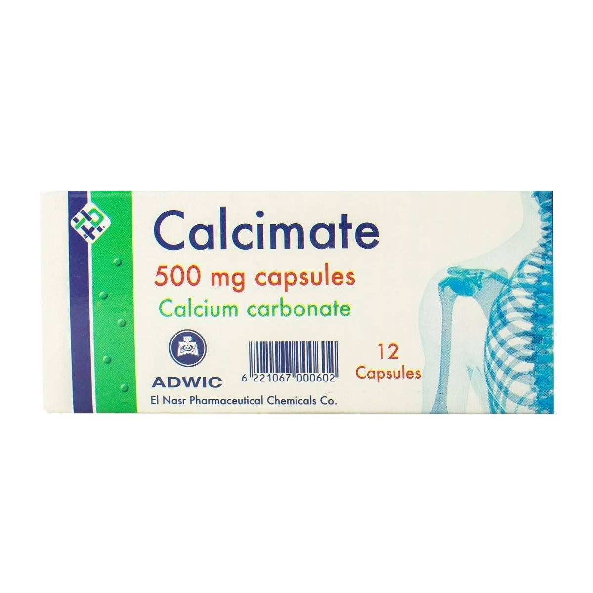 CALCIMATE 500 MG 12 CAP