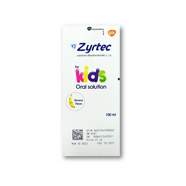 ZYRTEC 0.1MG 100ML SUSP