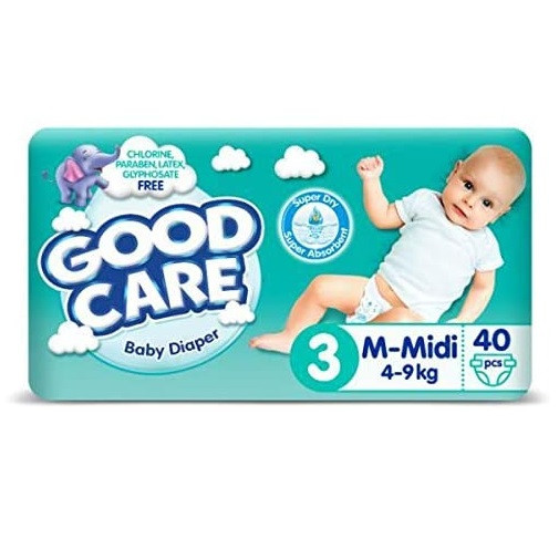 GOOD CARE BABY DIAPER SIZE (3) 40PCS