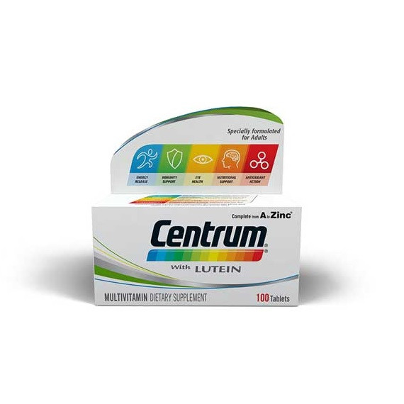 CENTRUM WITH LUTEIN (100)TAB (GSK)
