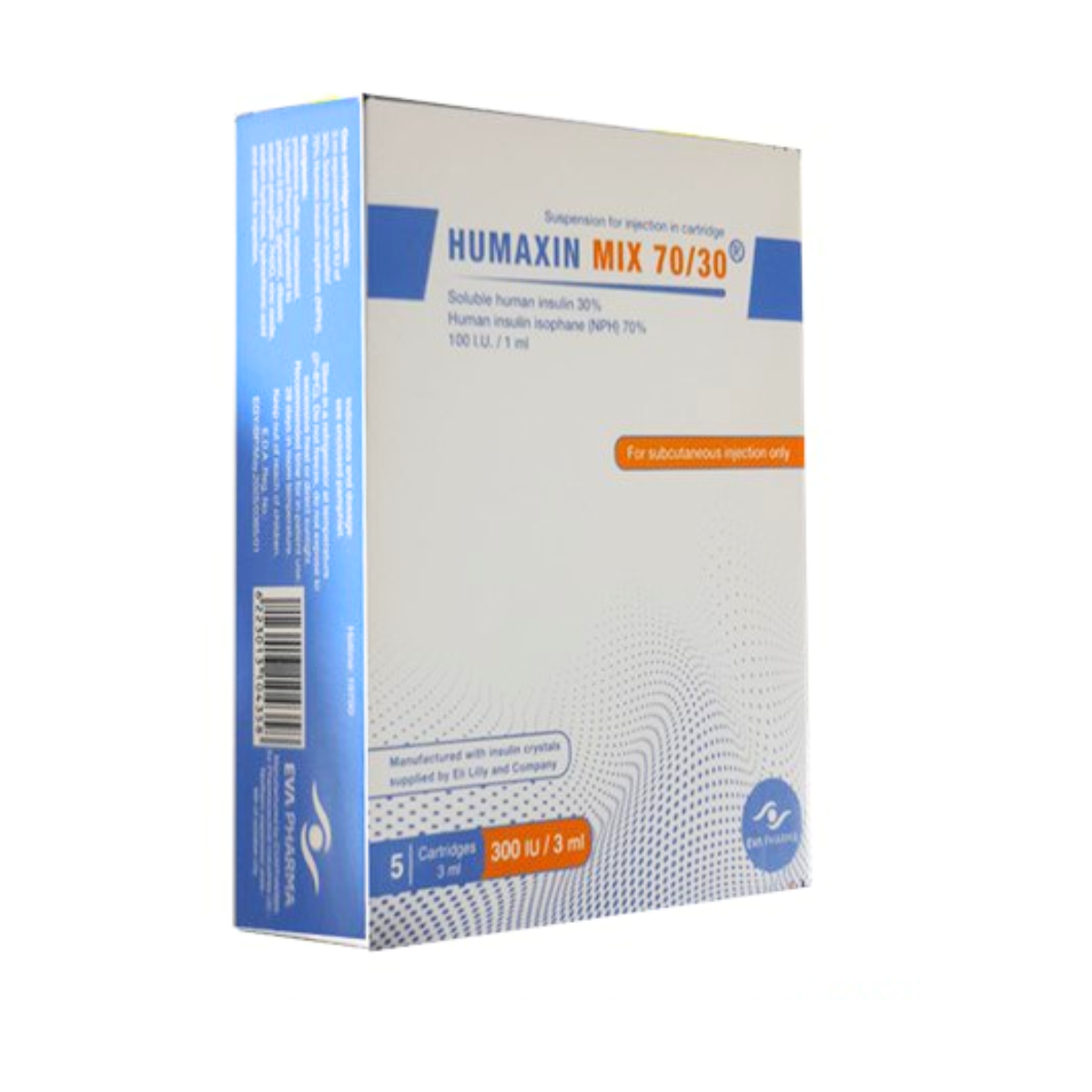 HUMAXIN MIX 70/30 5 CARTRIDGES *3ML REF