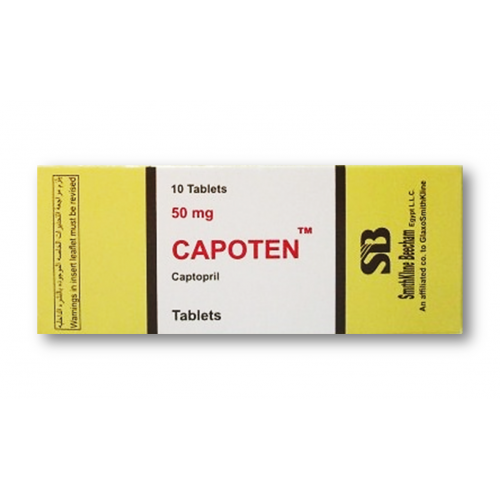 CAPOTEN 50MG 10TAB