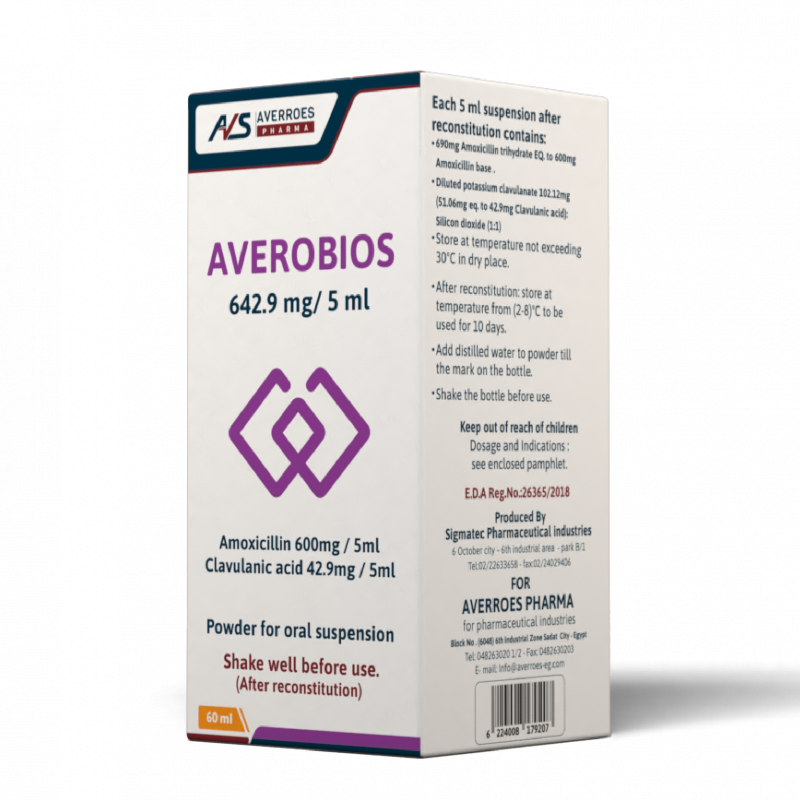 AVEROBIOS 642.9 MG 75 ML SUSP