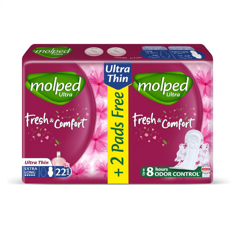 MOLPED ULTRA FRESH&COMFORT EXTRA LONG 22 PADS