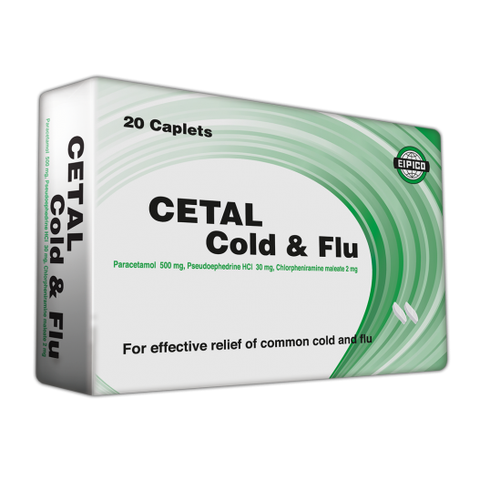 CETAL COLD & FLU 20CAP