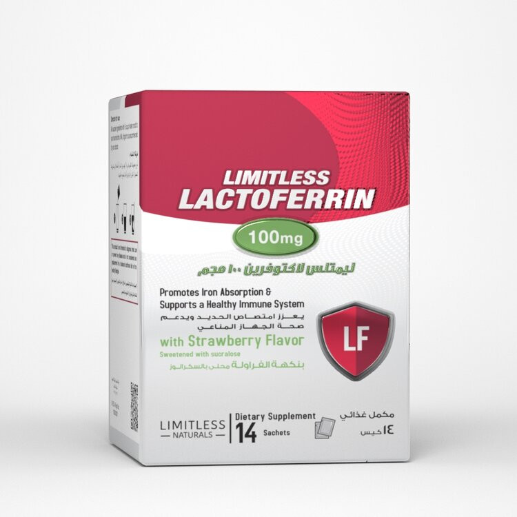 LIMITLESS LACTOFERRIN 100 MG 14Sachets