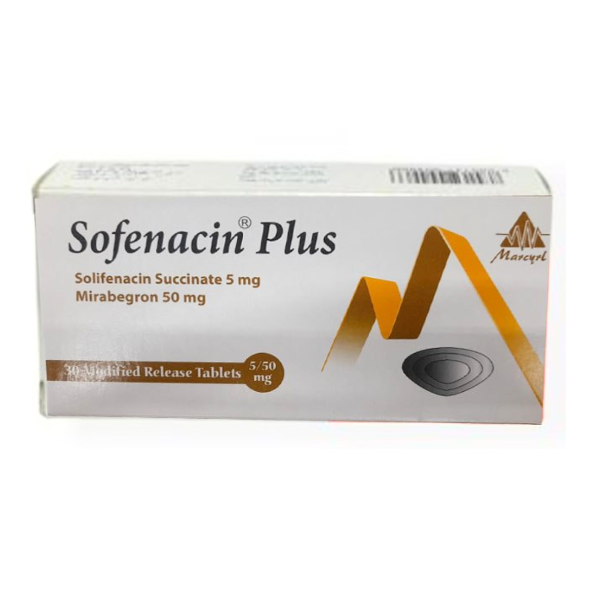 SOFENACIN PLUS 5/ 25 MG 30 TAB