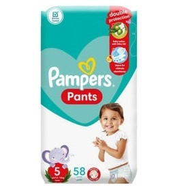 PAMPERS PANTS (5) 58PCS
