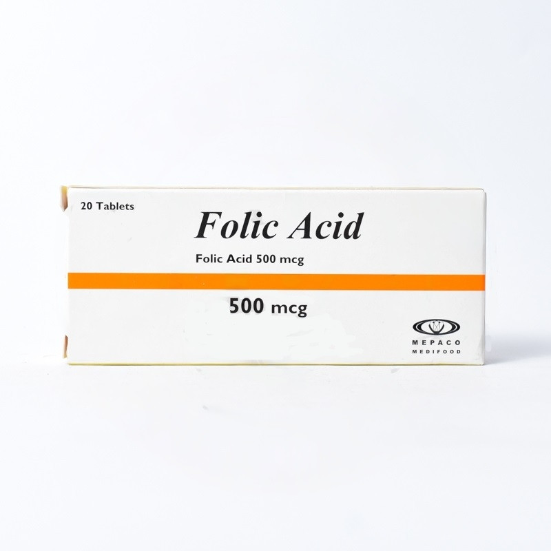 FOLIC ACID 500MG 20TAB (MEPACO)