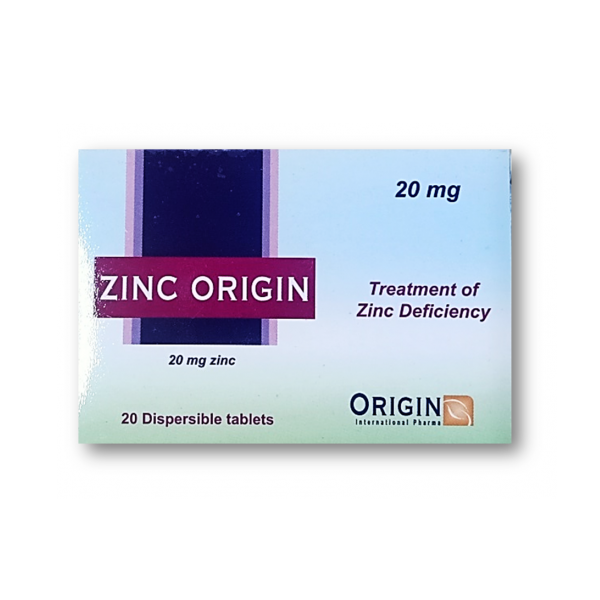 ZINC ORIGIN 20 MG 20 TAB