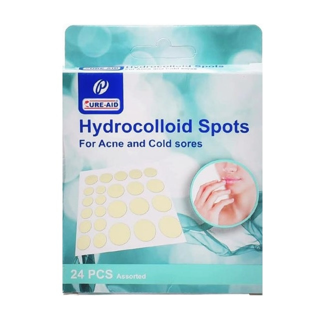 CURE AID HYDROCOLLOID SPOTS FOR ACNE 24 PCS