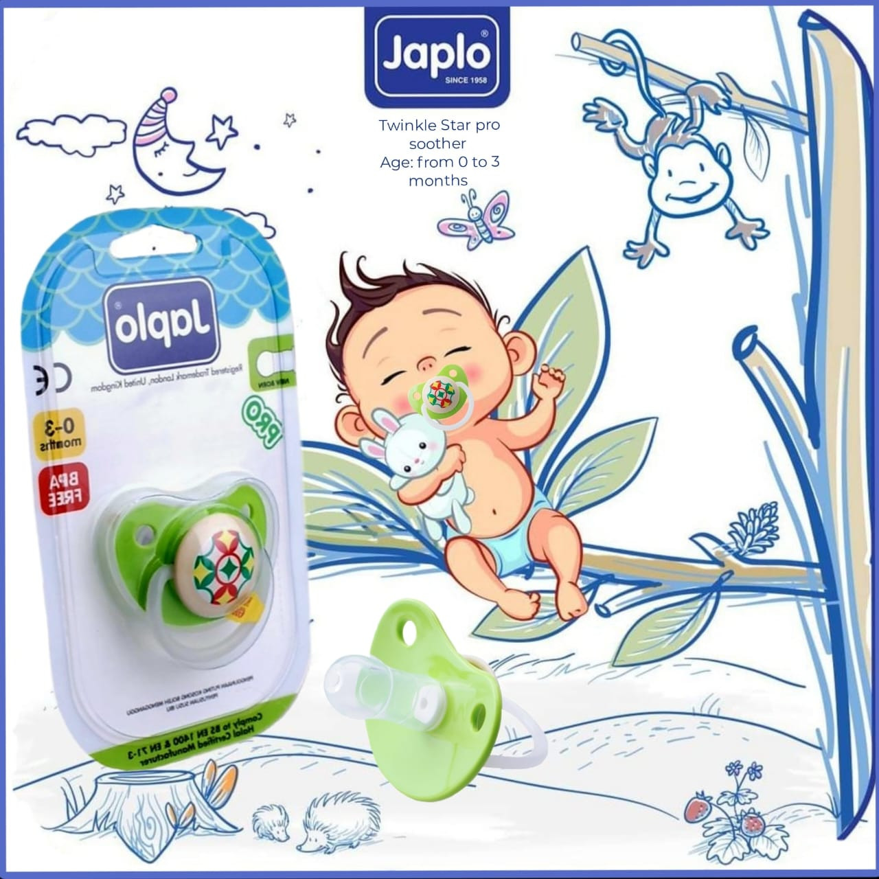 JAPLO SOOTHER PRO NEW BORN 0-3M
