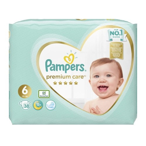 PAMPERS PREMIUM (6) 38PCS
