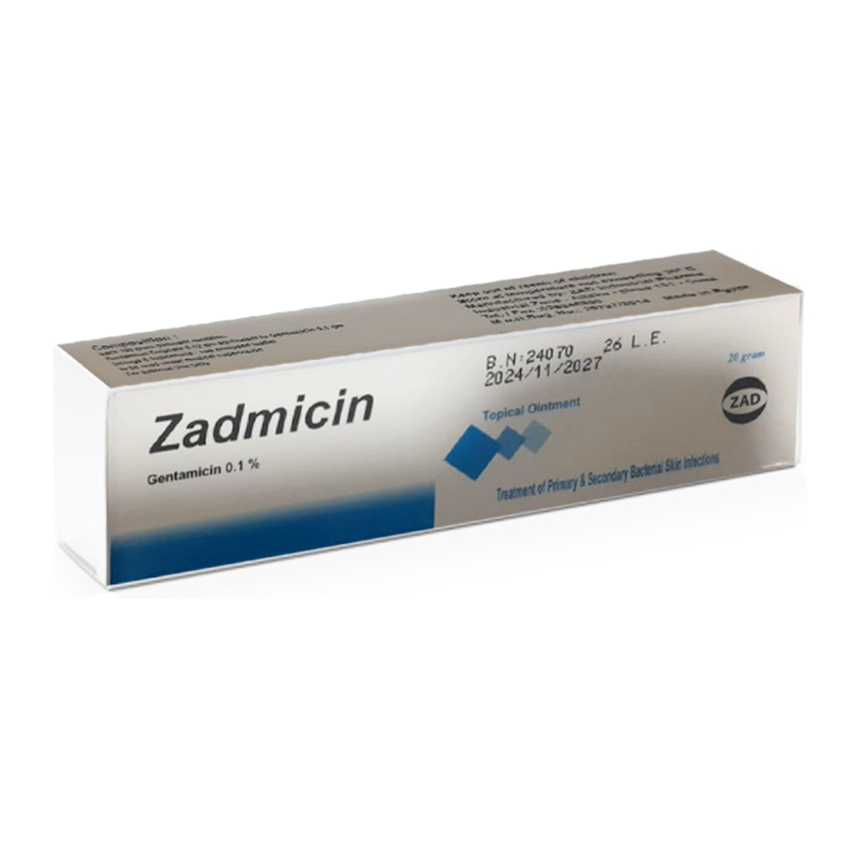 ZADMICIN OINT 20 GM