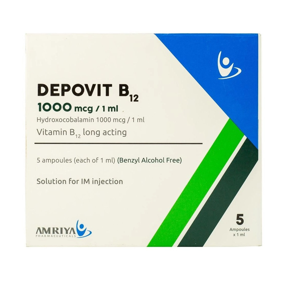 DEPOVIT B12-1000MCG/ML 5 I.M. AMPS