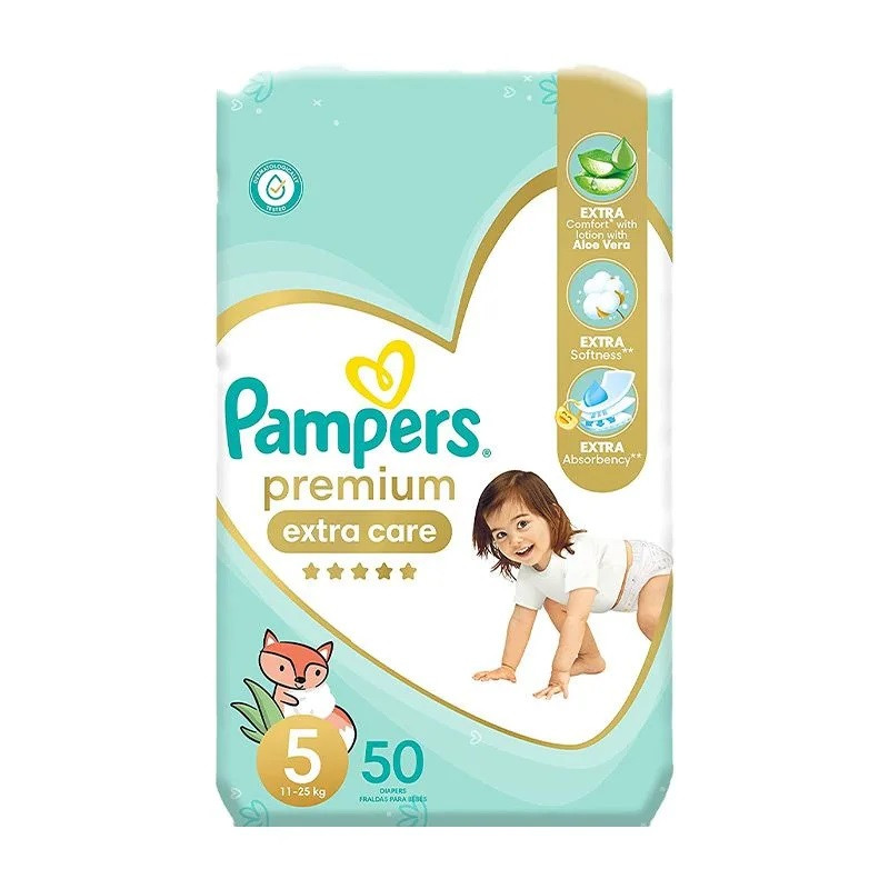 PAMPERS PREMIUM (5) 50PCS