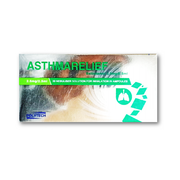 ASTHMARELIEF 2.5MG NEBULISER SOLUTION 20 AMP