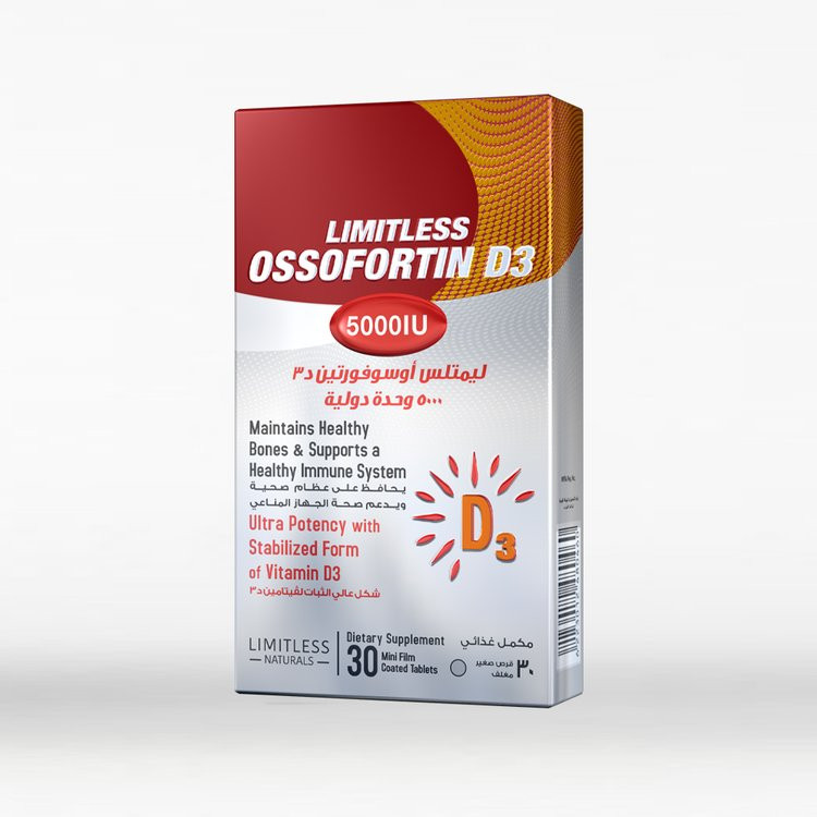 LIMITLESS OSSOFORTIN D3 5000IU 30 TAB