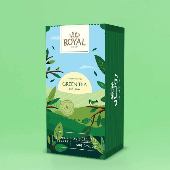 ROYAL GREEN TEA 25 SACHETS