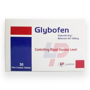 GLYBOFEN 5MG/1000MG 30/TAB