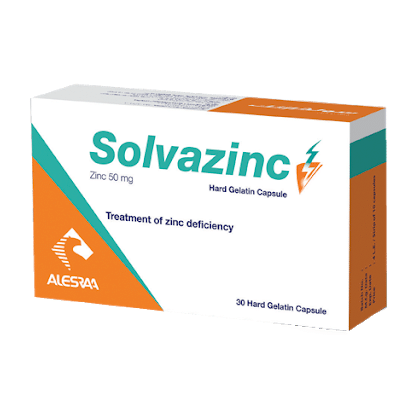 SOLVAZINC 50MG 30 CAP
