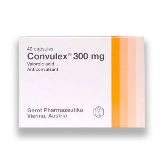 CONVULEX 300MG 40 CAP