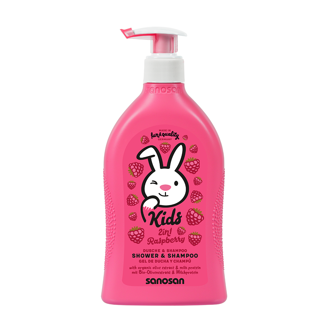 SANOSAN KIDS SHOWER&SHAMPOO RASPBERRY 400ML