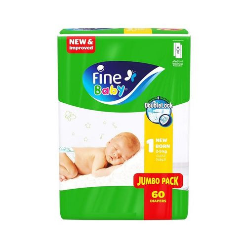 FINE BABY (1) 60 DIAPERS