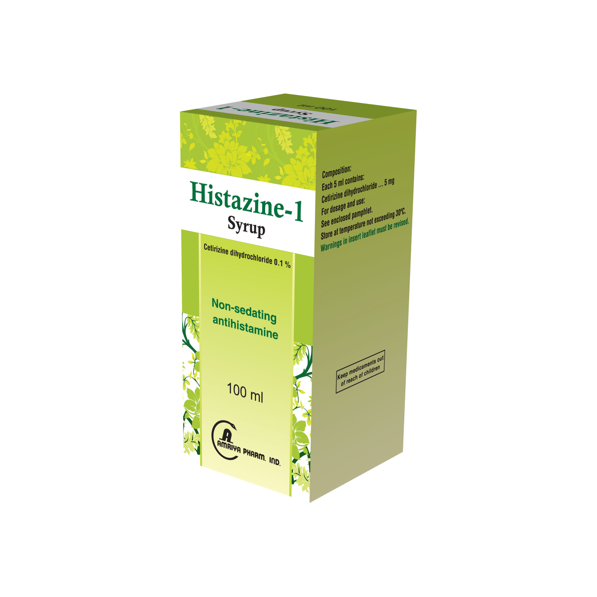 HISTAZINE-1 SYR 100ML