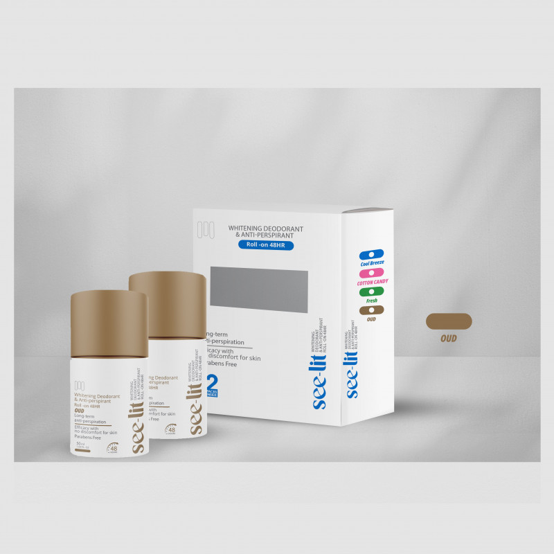SEE LIT DEODORANT OUD 50 ML 1+1