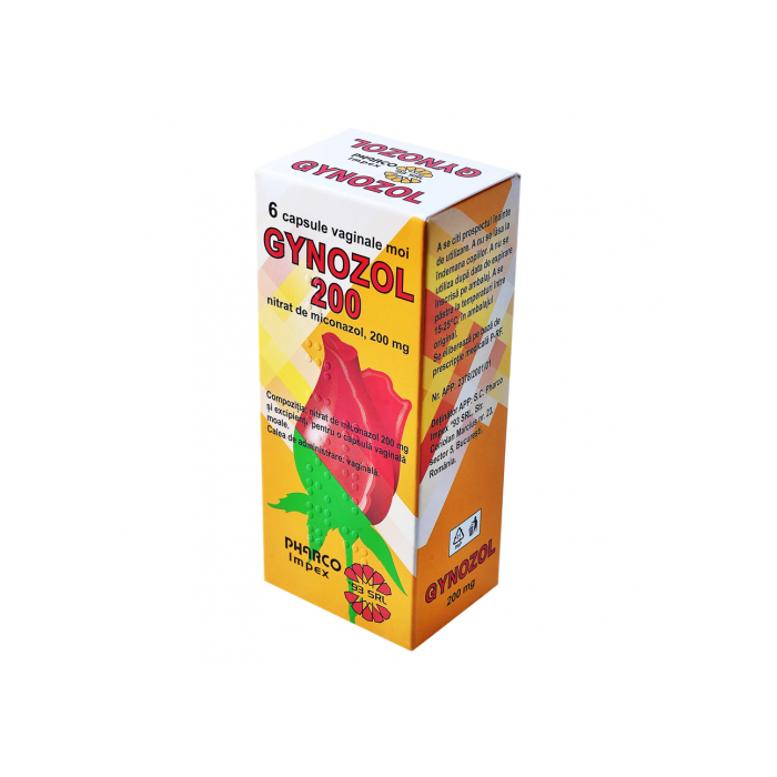 GYNOZOL 200MG 6/VAG.SUPP