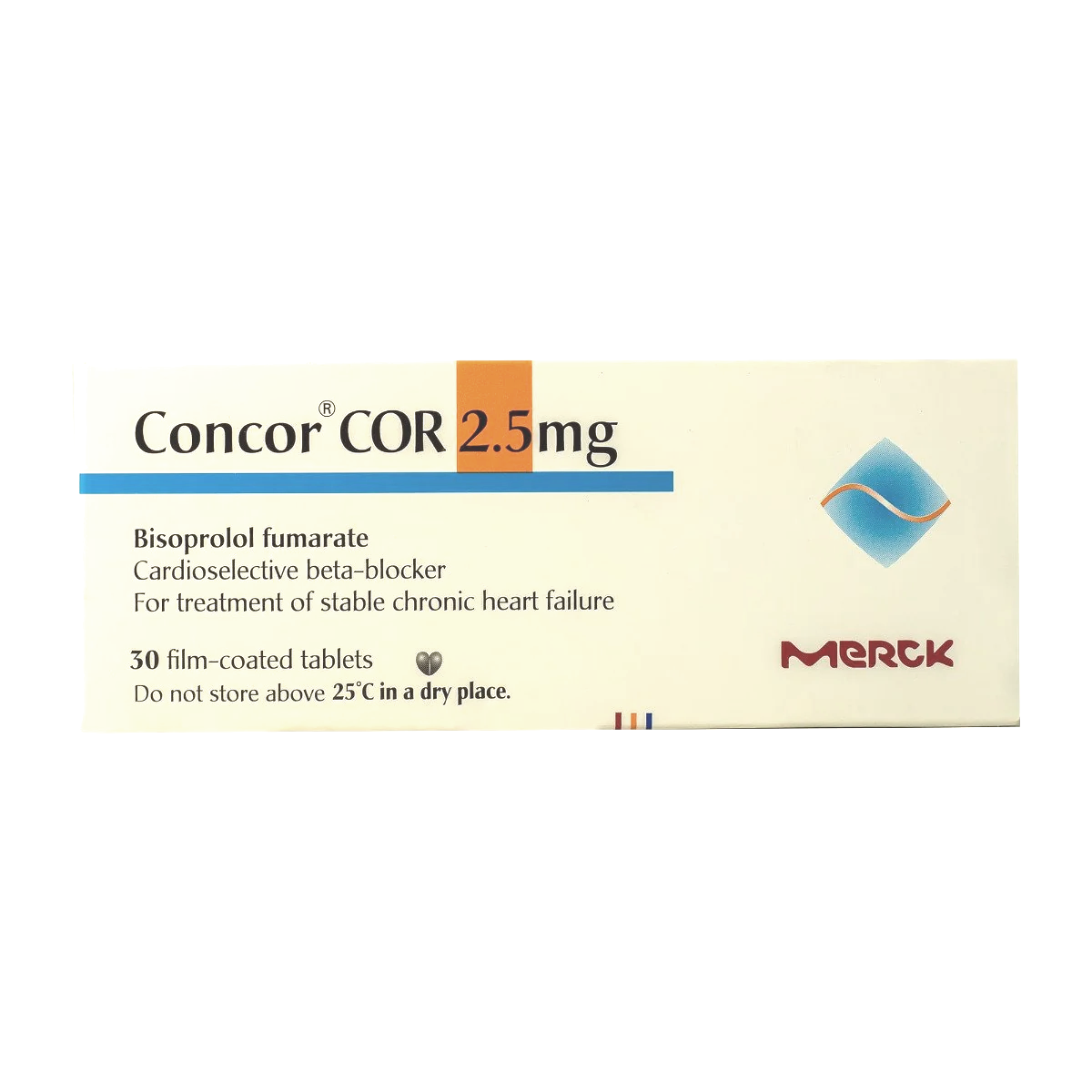 CONCOR COR 2.5MG 30TAB