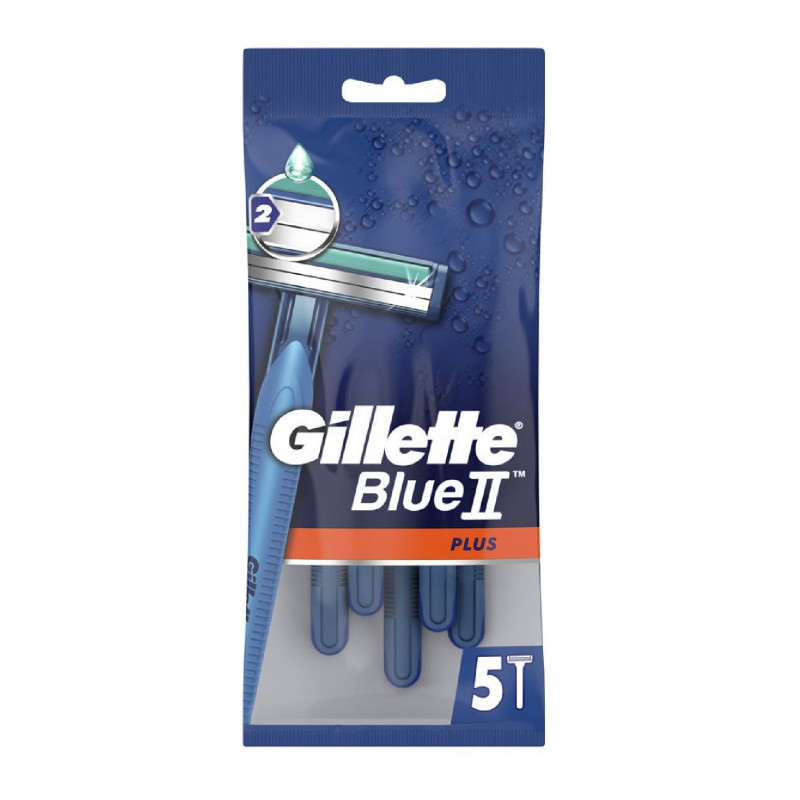 GILLETTE BLUE II PLUS 5PCS