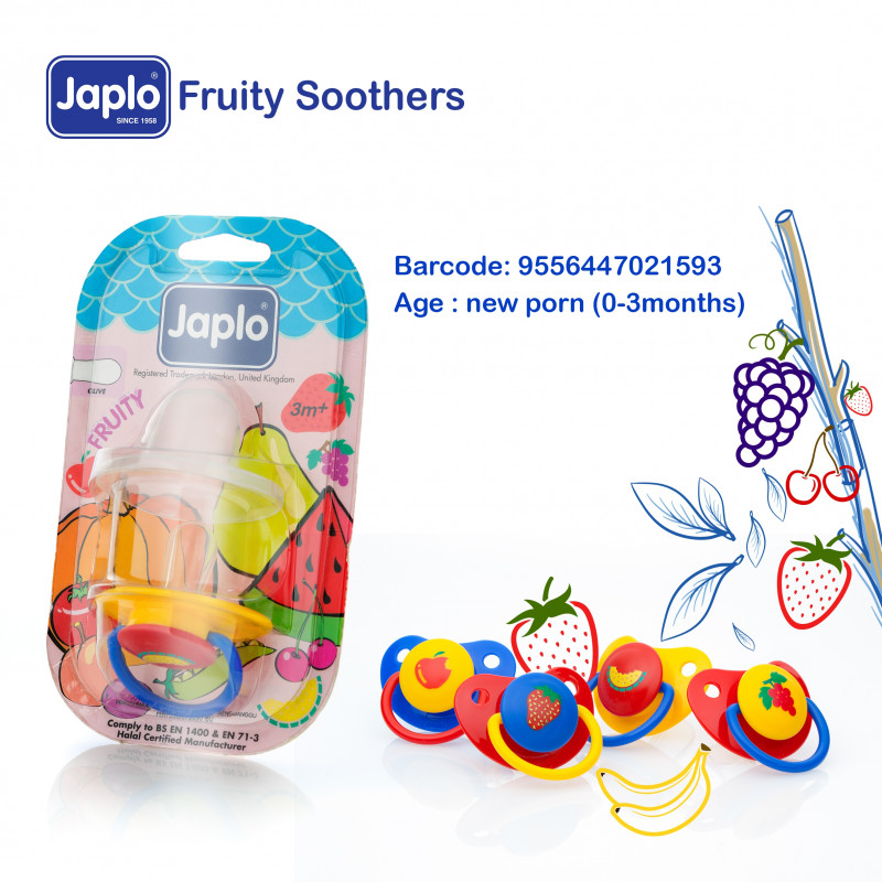 JAPLO SOOTHER FRUITY NEW BORN +3M