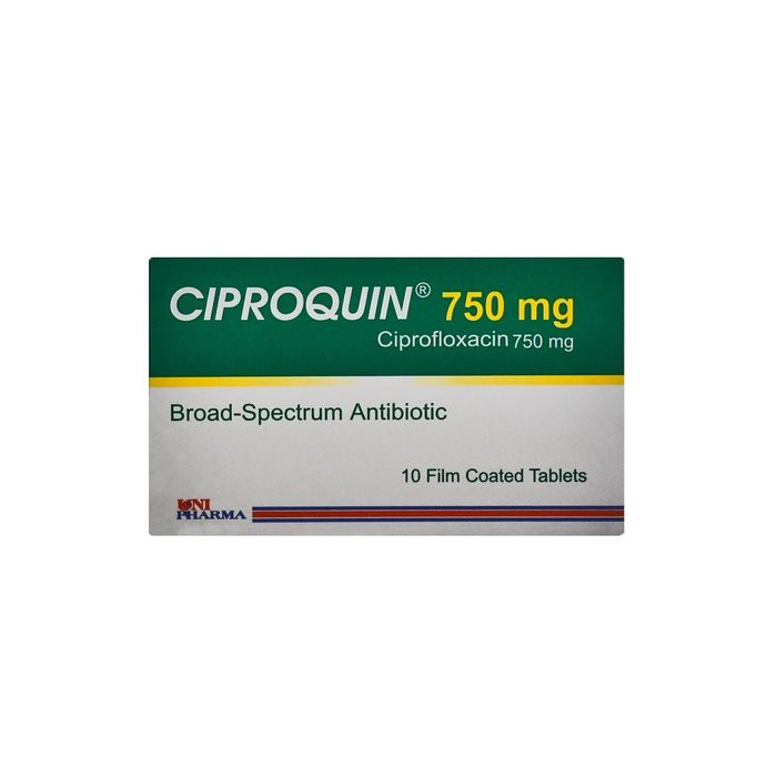 CIPROQUIN 750MG 10TAB