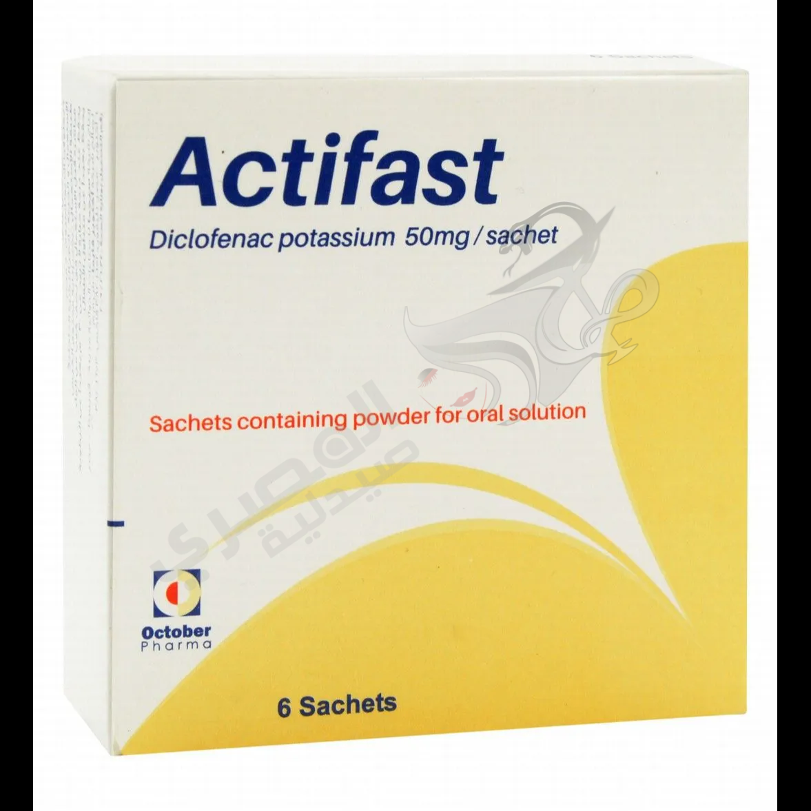 ACTIFAST 50MG 6SACHETS