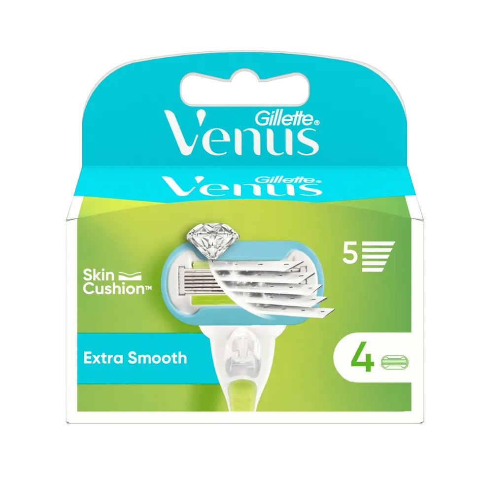 GILLETTE VENUS 5 EXTRA SMOOTH BLADES 4PCS