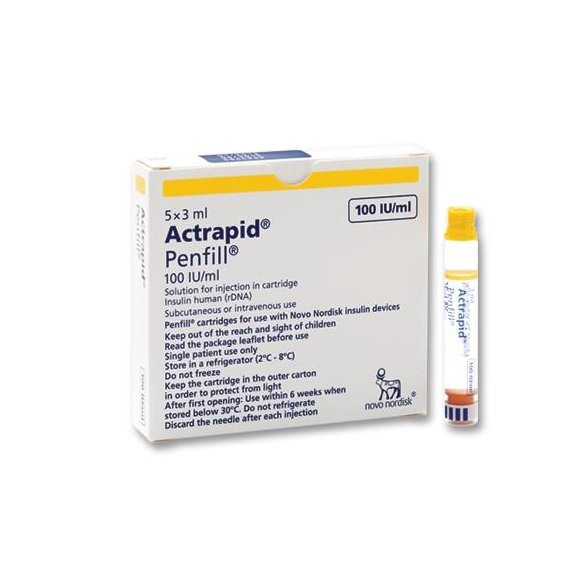 ACTRAPID PENFILL 5 CARTRIDGE REF