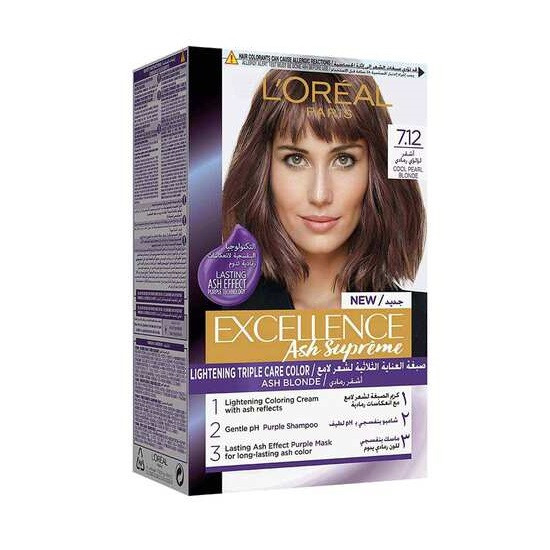 LOREAL EXCELLENCE CREME 7.12