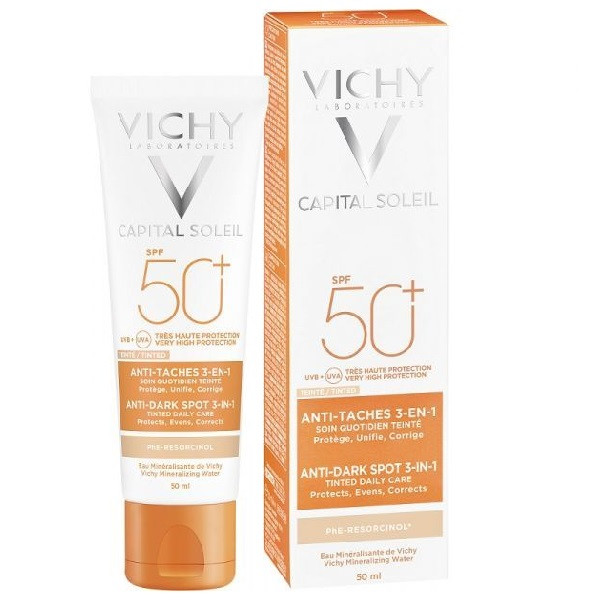 VICHY CAPITAL SOLEIL SPF50 TINTED DARK SPOT 3IN1 50ML