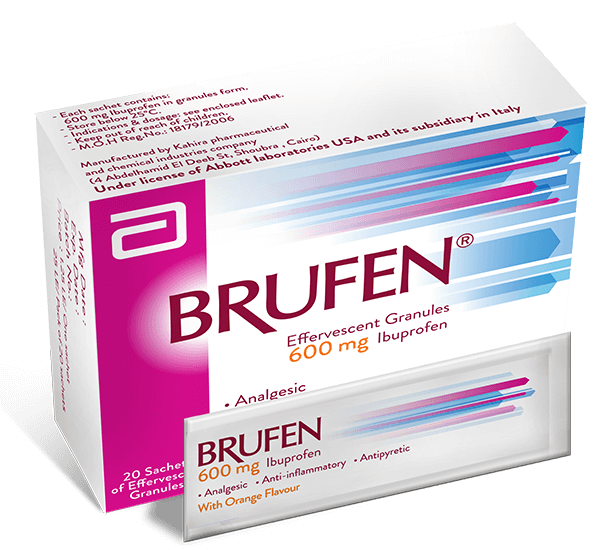 BRUFEN 600mg GRAN 10SACHETS**